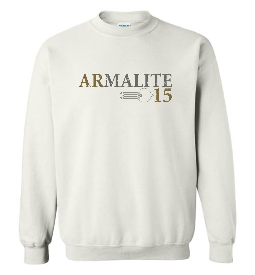 Armalite AR-15 Rifle Safety Selector Men's Sweatshirt - White