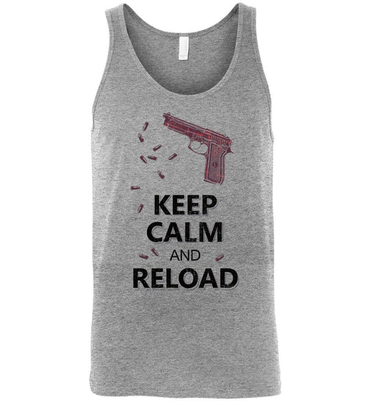 Keep Calm and Reload - Pro Gun Men's Tank Top - Athletic Heather