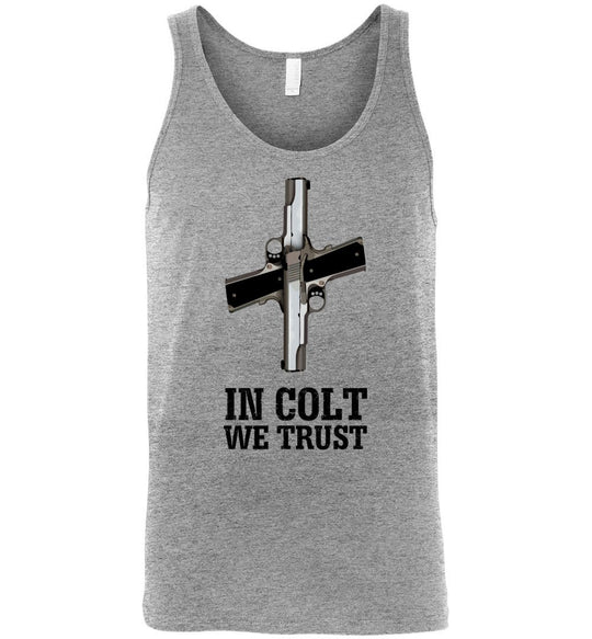 In Colt We Trust - Men's Pro Gun Clothing - Athletic Heather Tank Top