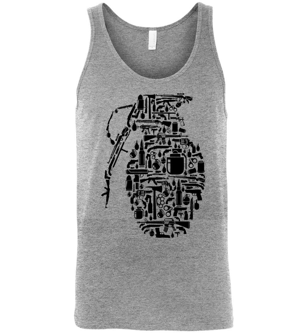 Grenade Made of Guns - Men's Shooting Tank Top - Athletic Heather