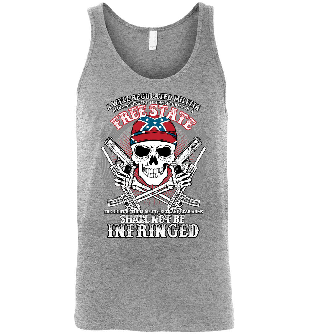 The right of the people to keep and bear arms shall not be infringed - Men's 2nd Amendment Tank Top - Athletic Heather