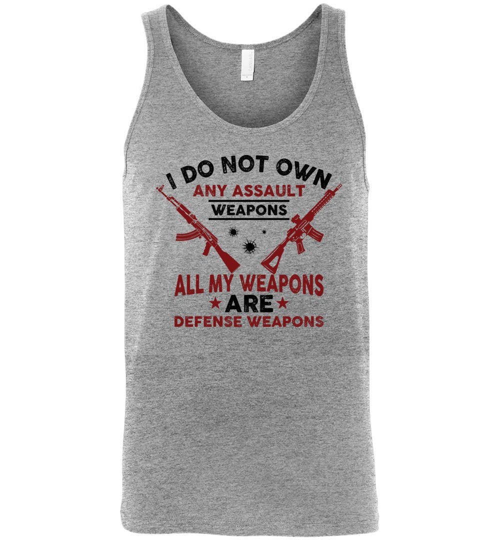 I Do Not Own Any Assault Weapons - 2nd Amendment Men's Tank Top - Athletic Heather