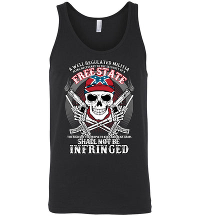 The right of the people to keep and bear arms shall not be infringed - Men's 2nd Amendment Tank Top - Black
