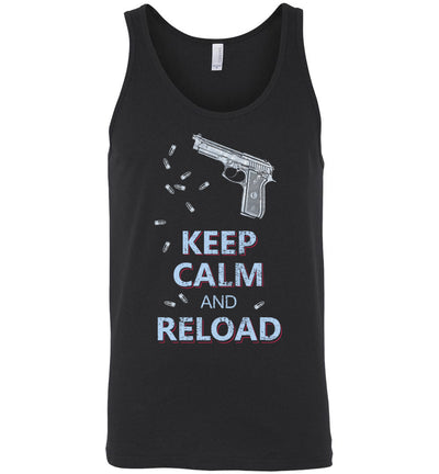 Keep Calm and Reload - Pro Gun Men's Tank Top - Black