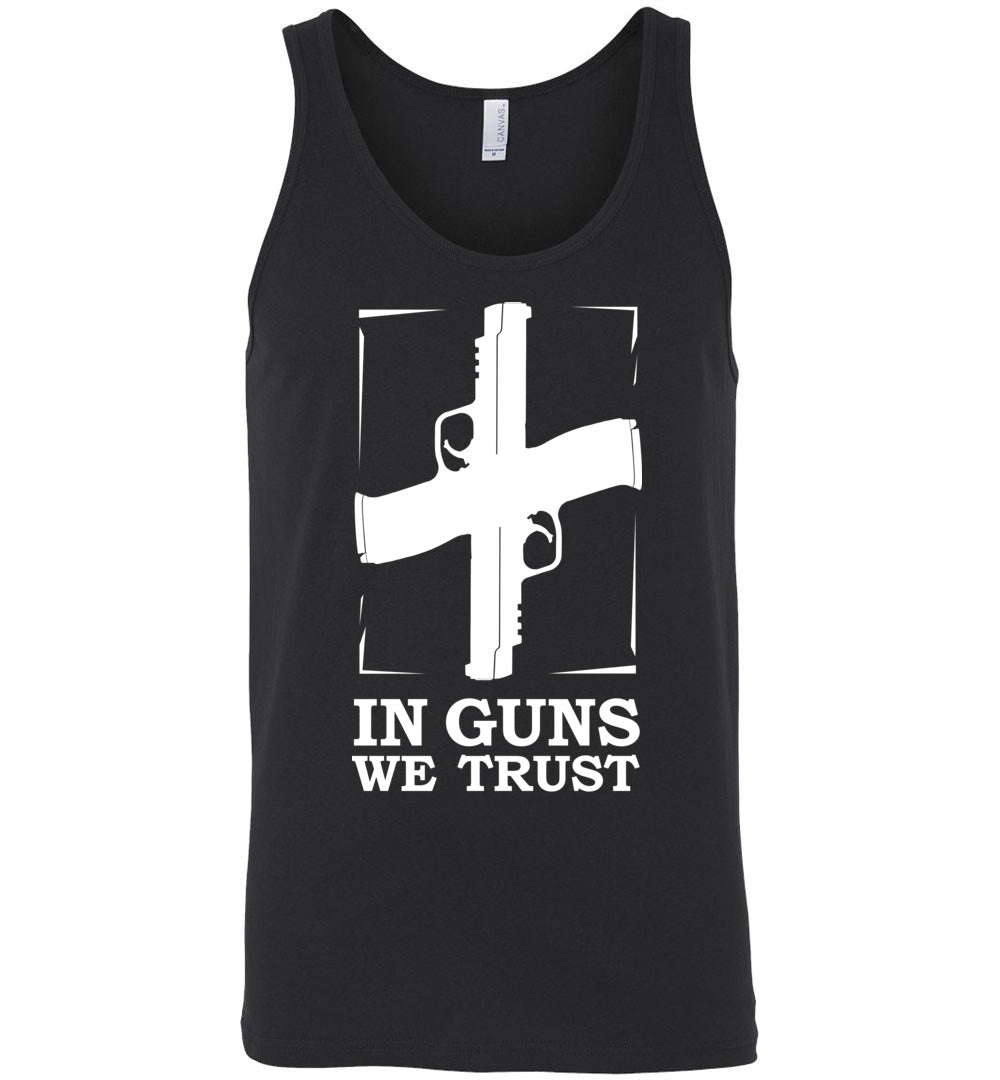 In Guns We Trust - Shooting Men's Tank Top - Black
