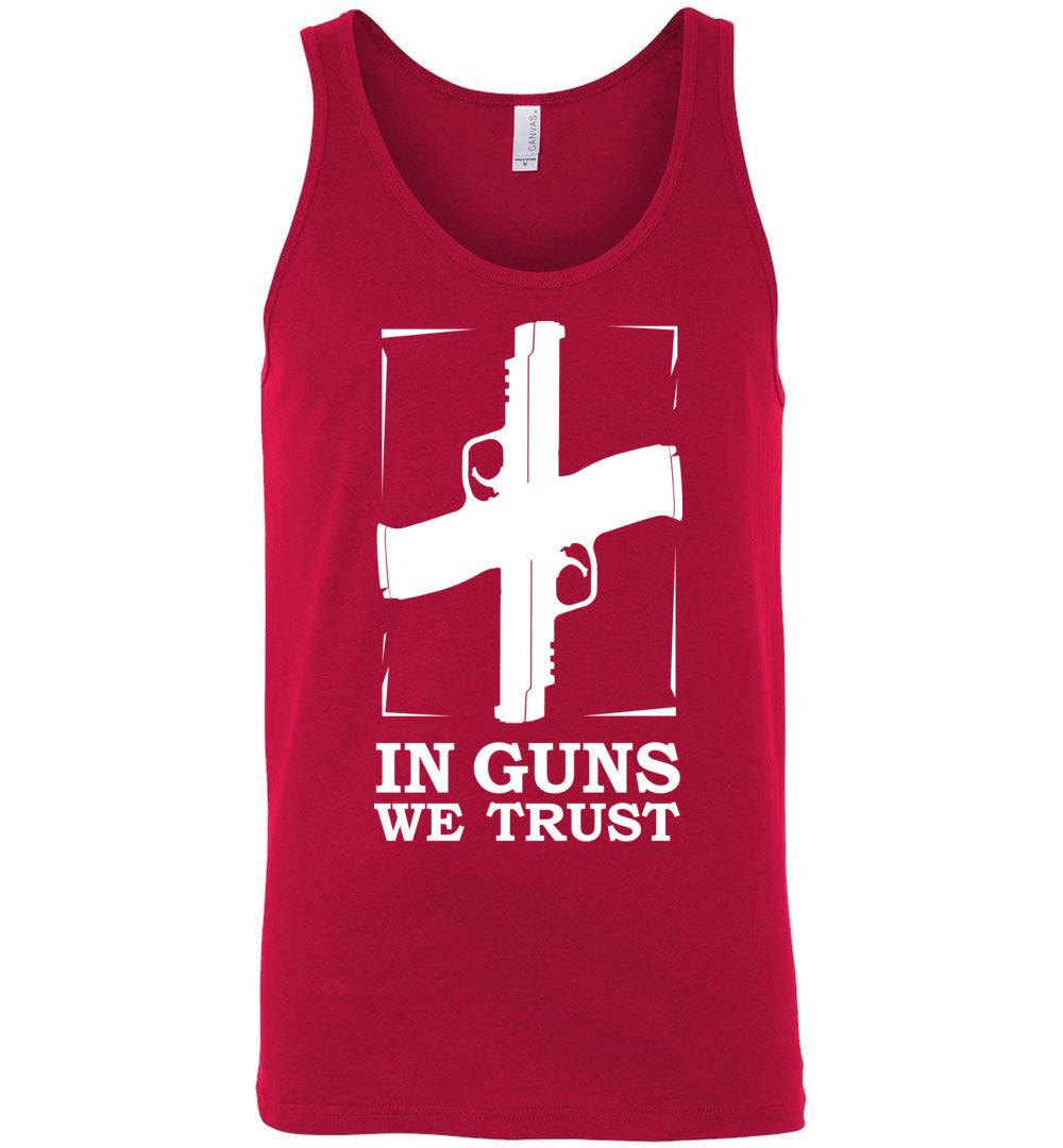 In Guns We Trust - Shooting Men's Tank Top - Red