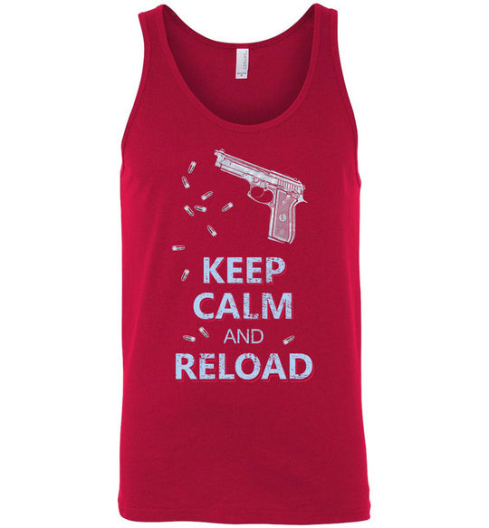 Keep Calm and Reload - Pro Gun Men's Tank Top - Red