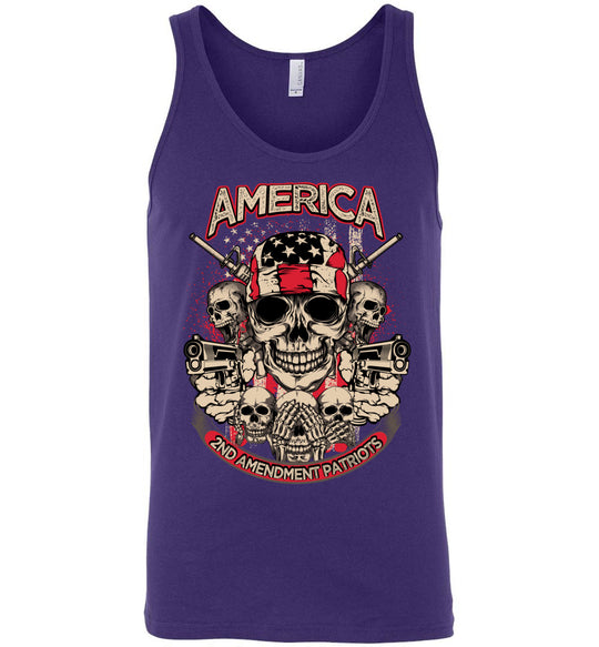 2nd Amendment Patriots - Pro Gun Men's Apparel - Purple Tank Top