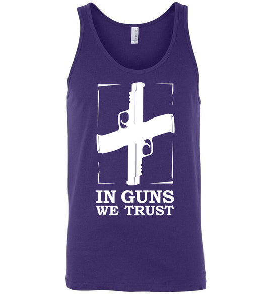 In Guns We Trust - Shooting Men's Tank Top - Purple