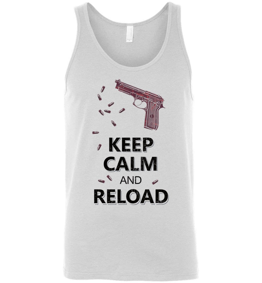 Keep Calm and Reload - Pro Gun Men's Tank Top - White