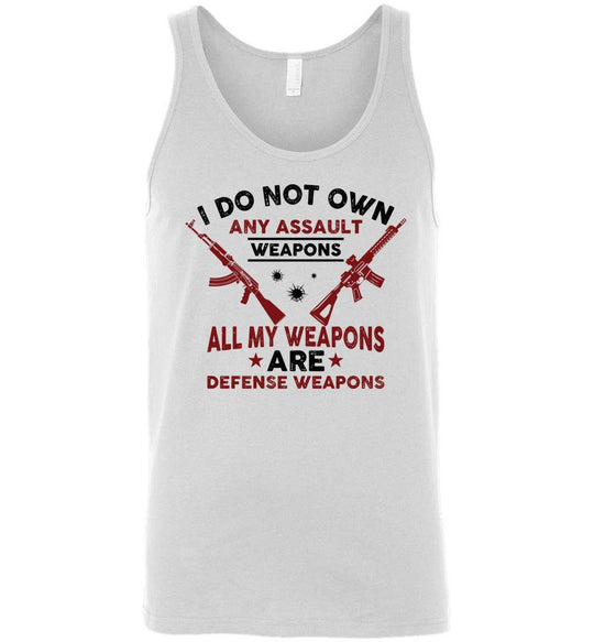 I Do Not Own Any Assault Weapons - 2nd Amendment Men's Tank Top - White