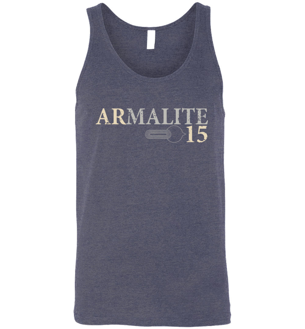 Armalite AR-15 Rifle Safety Selector Men's Tank Top - Heather Navy