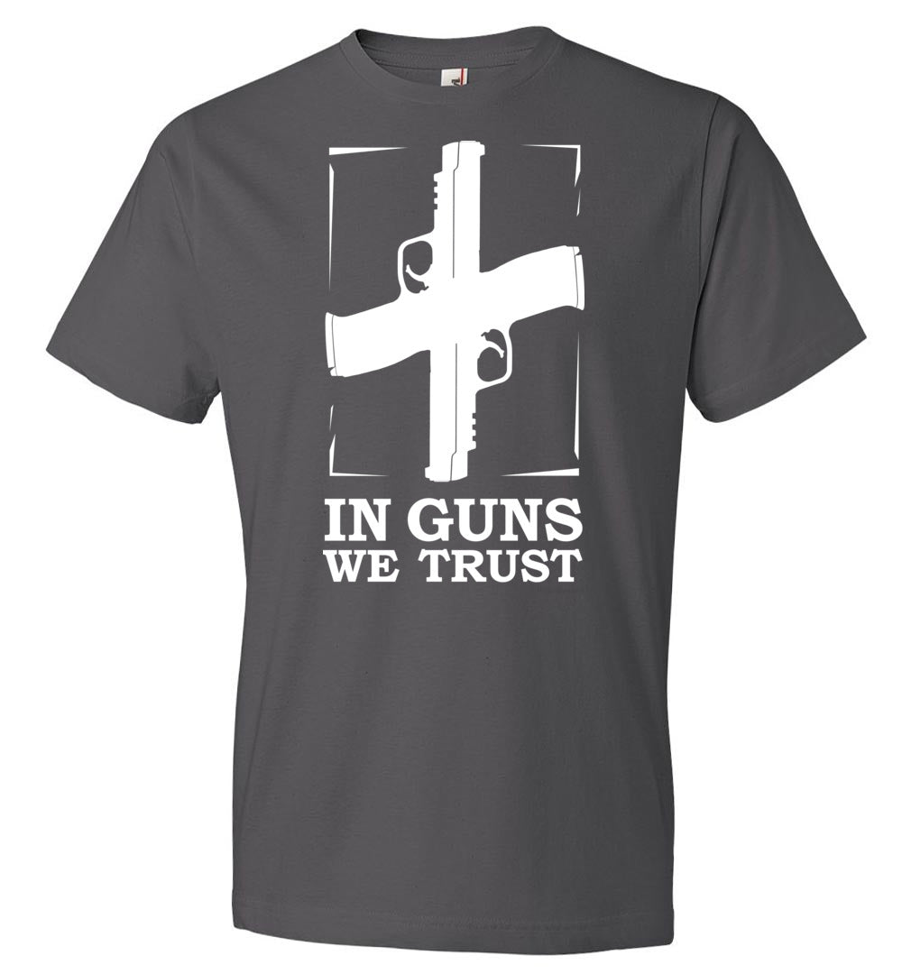 In Guns We Trust - Shooting Men's Tee - Charcoal