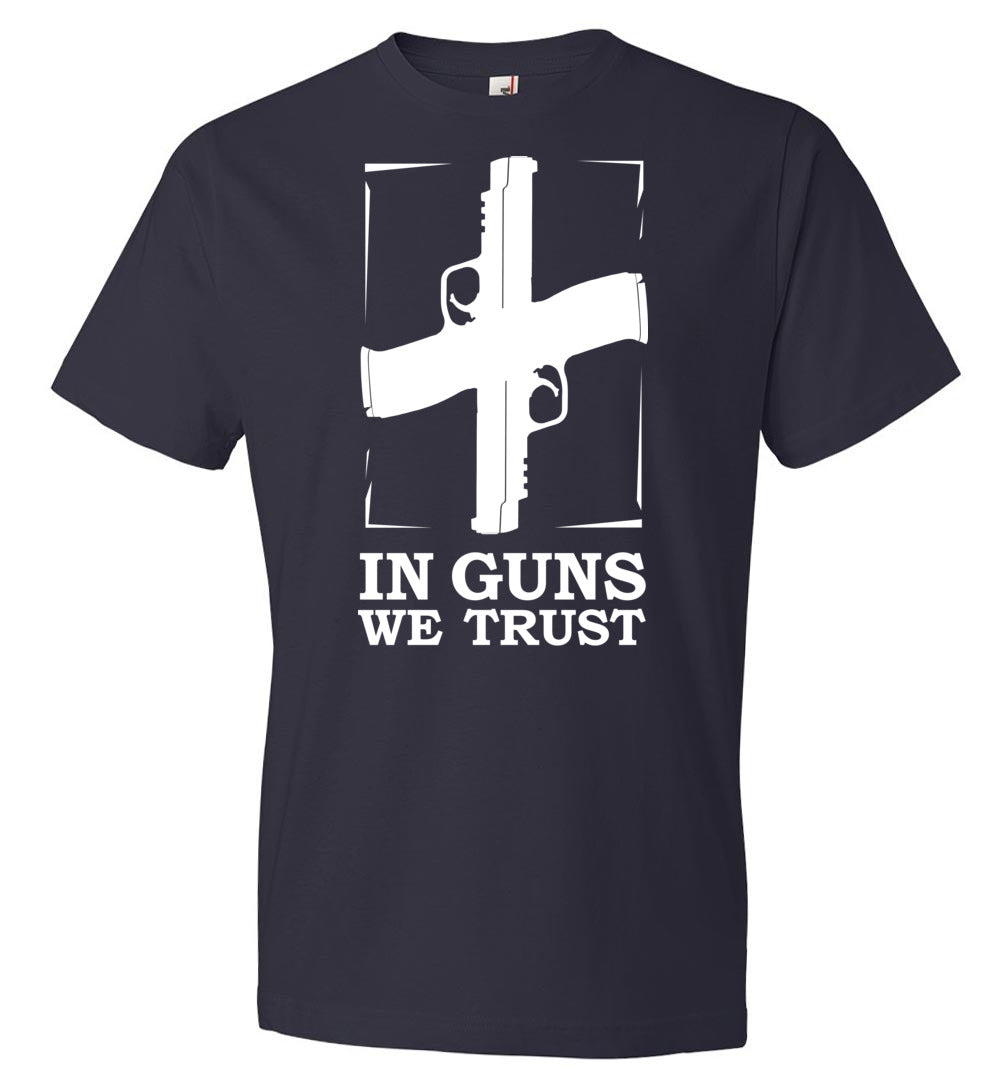 In Guns We Trust - Shooting Men's Tee - Navy