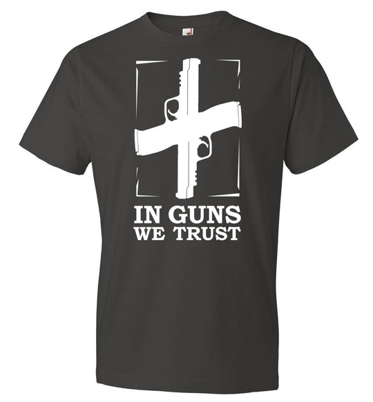 In Guns We Trust - Shooting Men's Tee - Smoke