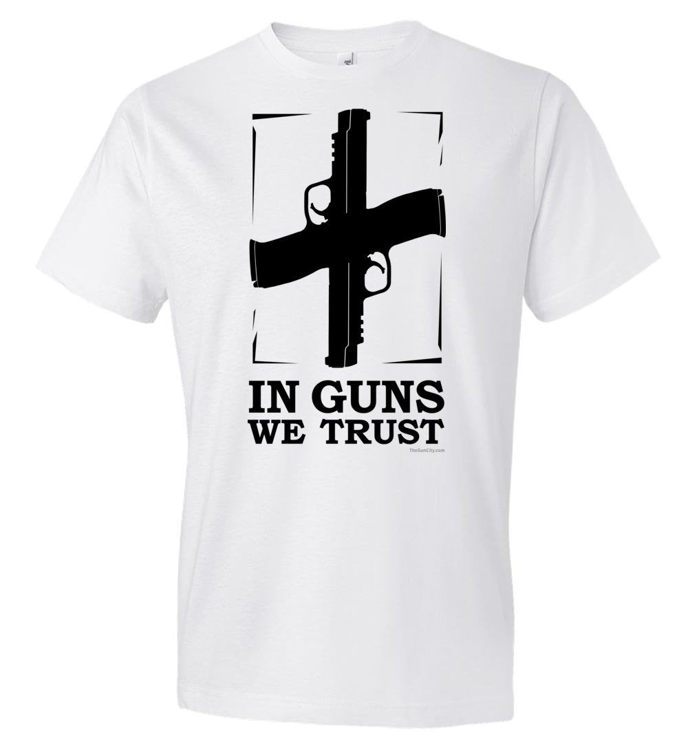 In Guns We Trust - Shooting Men's Tee - White
