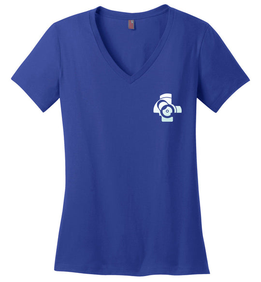 AK-47 Bolt Face Women's V-Neck T-Shirt