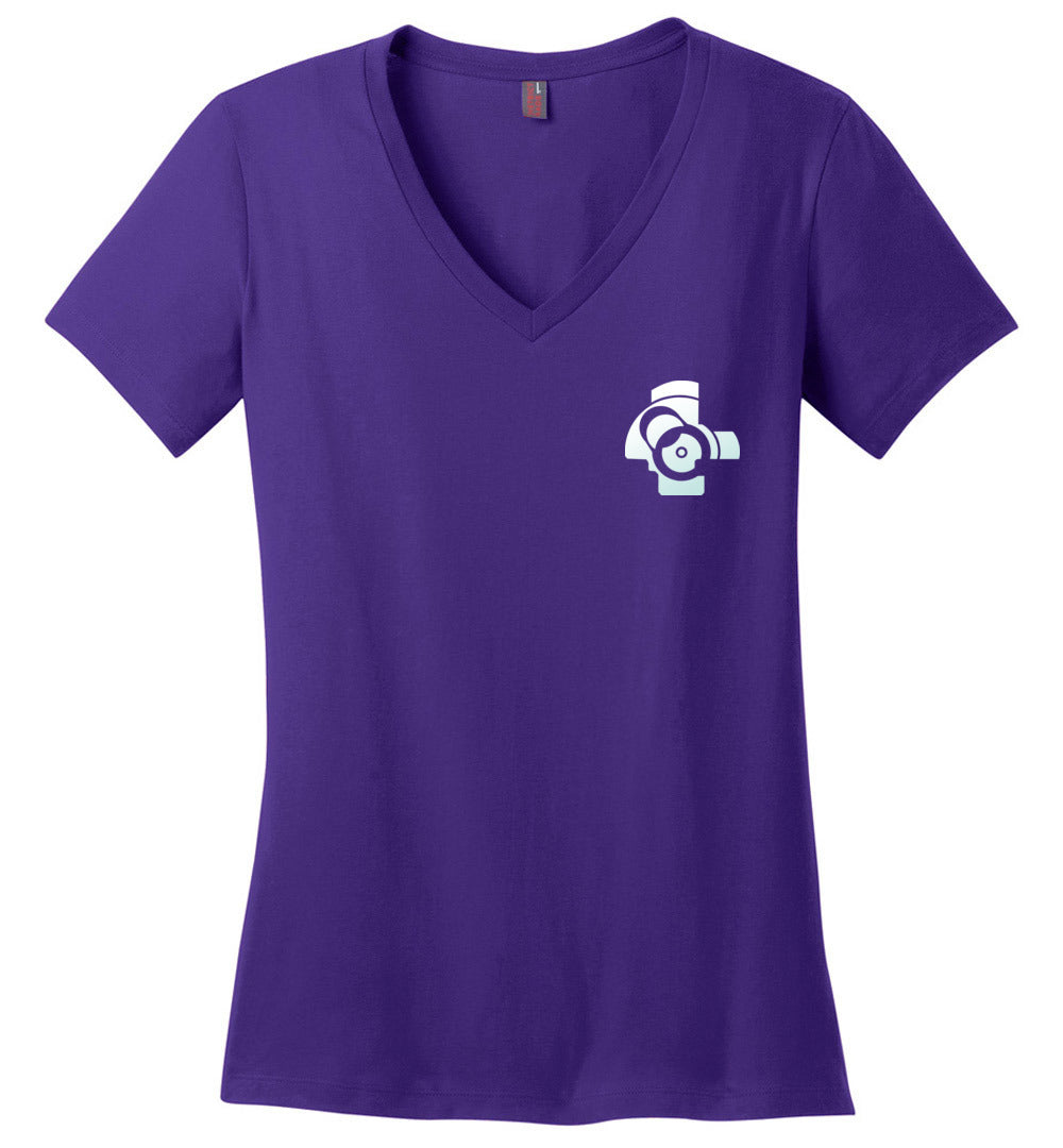AK-47 Bolt Face Women's V-Neck T-Shirt