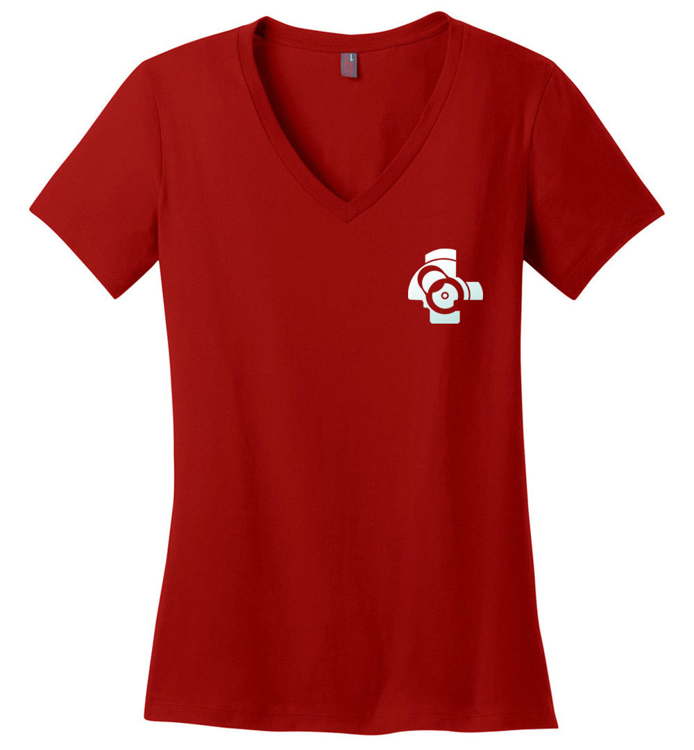 AK-47 Bolt Face Women's V-Neck T-Shirt