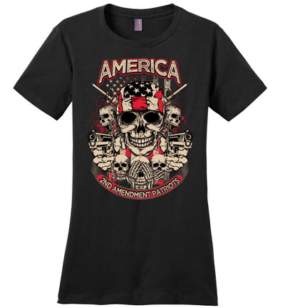 2nd Amendment Patriots - Pro Gun Women's Apparel - Black Tshirt