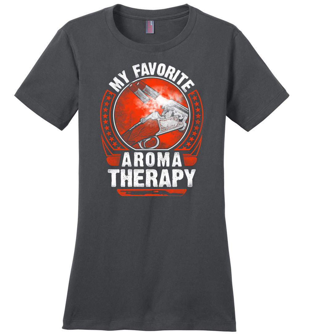 My Favorite Aroma Therapy - Pro Gun Women's Tshirt - Charcoal