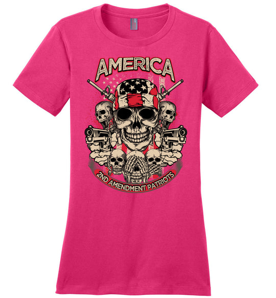 2nd Amendment Patriots - Pro Gun Women's Apparel - Pink Tshirt