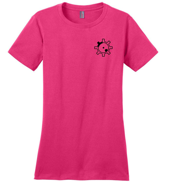 AR-15 Bolt Face - Women's Pro Gun T Shirts - Pink