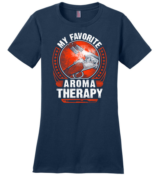 My Favorite Aroma Therapy - Pro Gun Women's Tshirt - Navy
