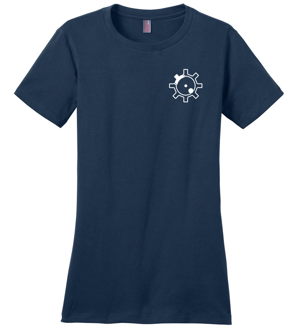 AR-15 Bolt Face - Women's Pro Gun T Shirts - Navy