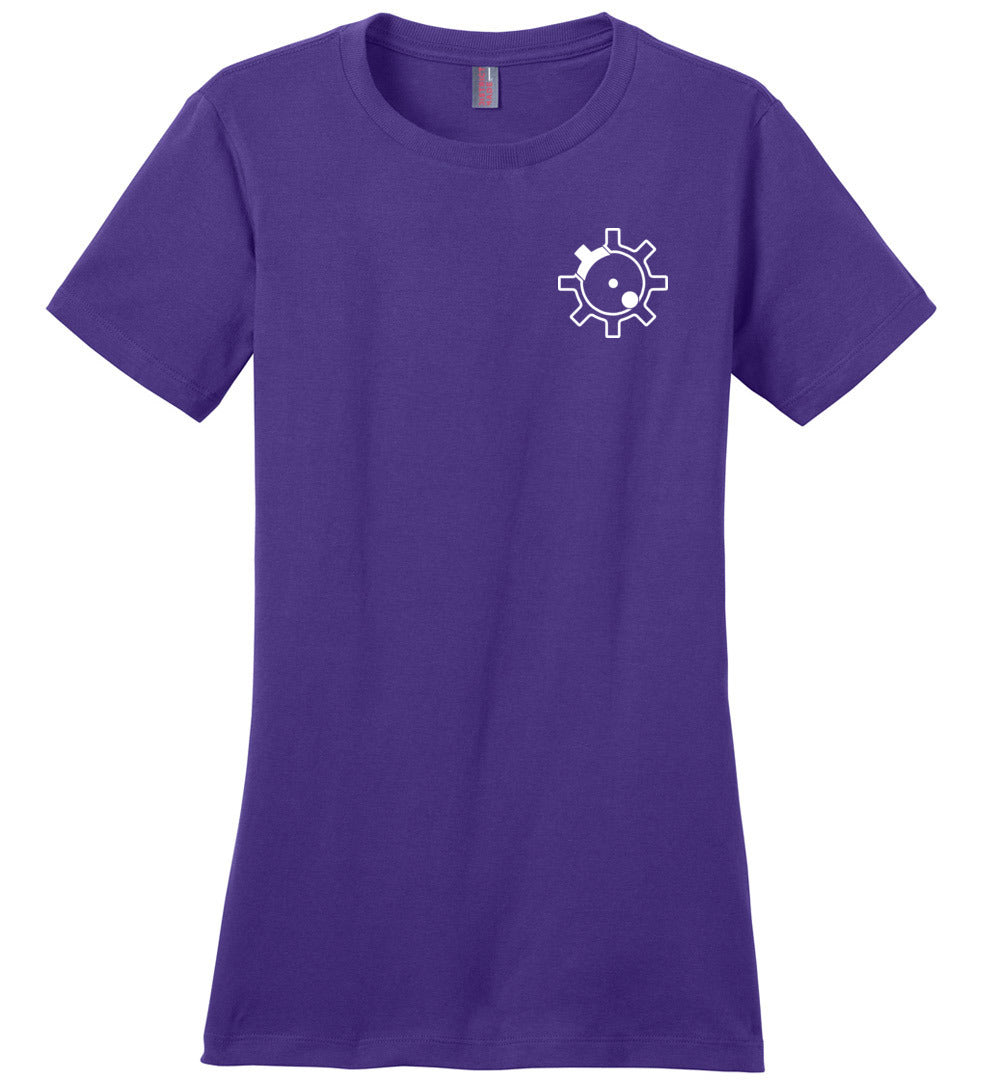 AR-15 Bolt Face - Women's Pro Gun T Shirts - Purple