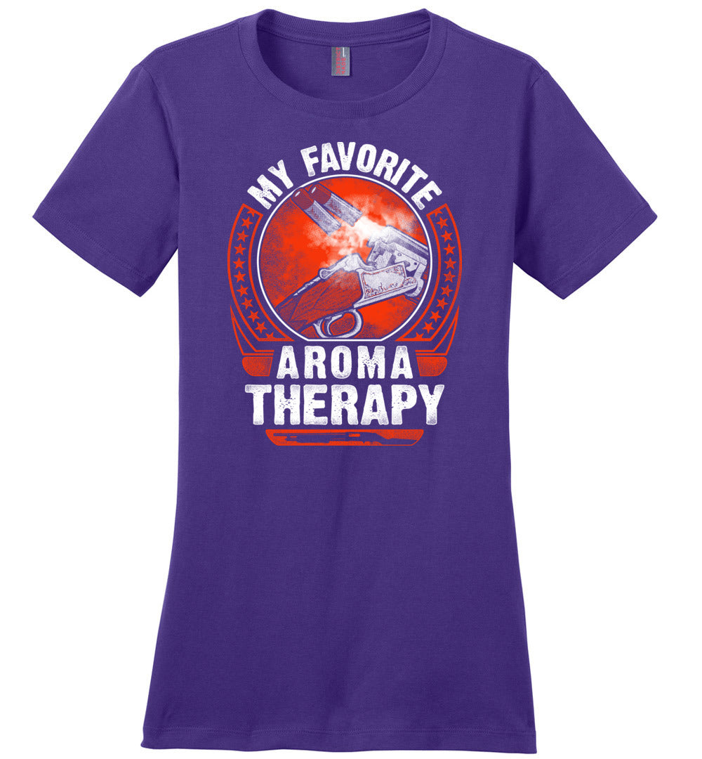 My Favorite Aroma Therapy - Pro Gun Women's Tshirt - Purple
