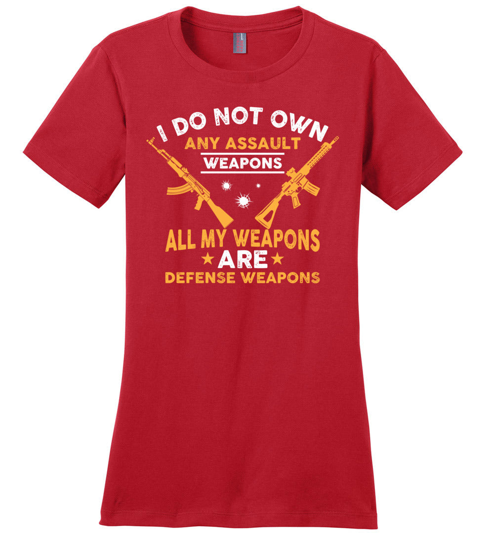 I Do Not Own Any Assault Weapons - 2nd Amendment Women's T-Shirt - Red