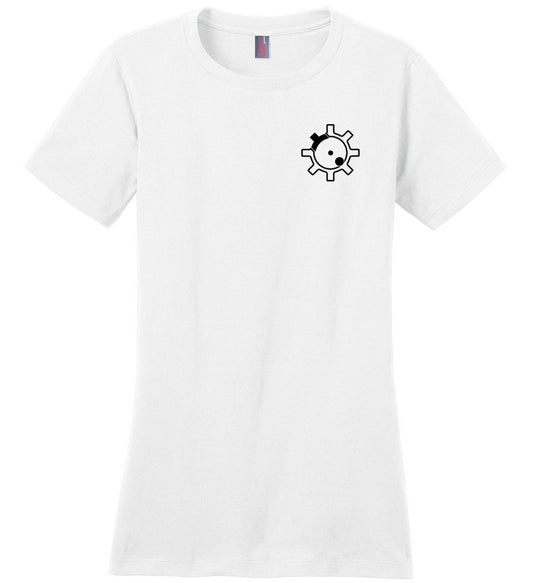 AR-15 Bolt Face - Women's Pro Gun T Shirts - White