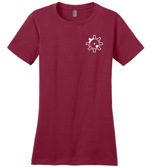 AR-15 Bolt Face - Women's Pro Gun T Shirts - Red