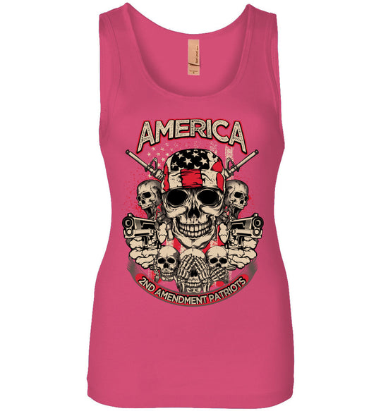 2nd Amendment Patriots - Pro Gun Women's Apparel - Pink Tank Top