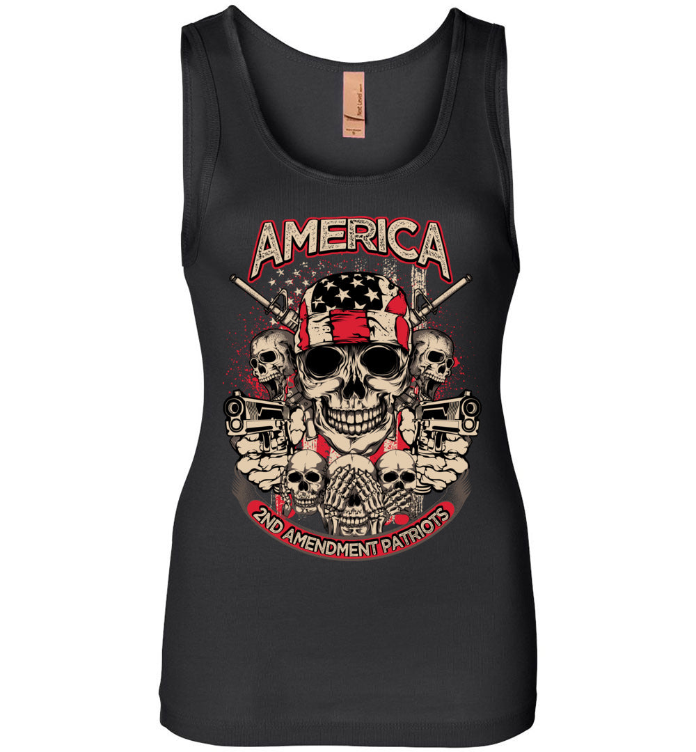 2nd Amendment Patriots - Pro Gun Women's Apparel - Black Tank Top