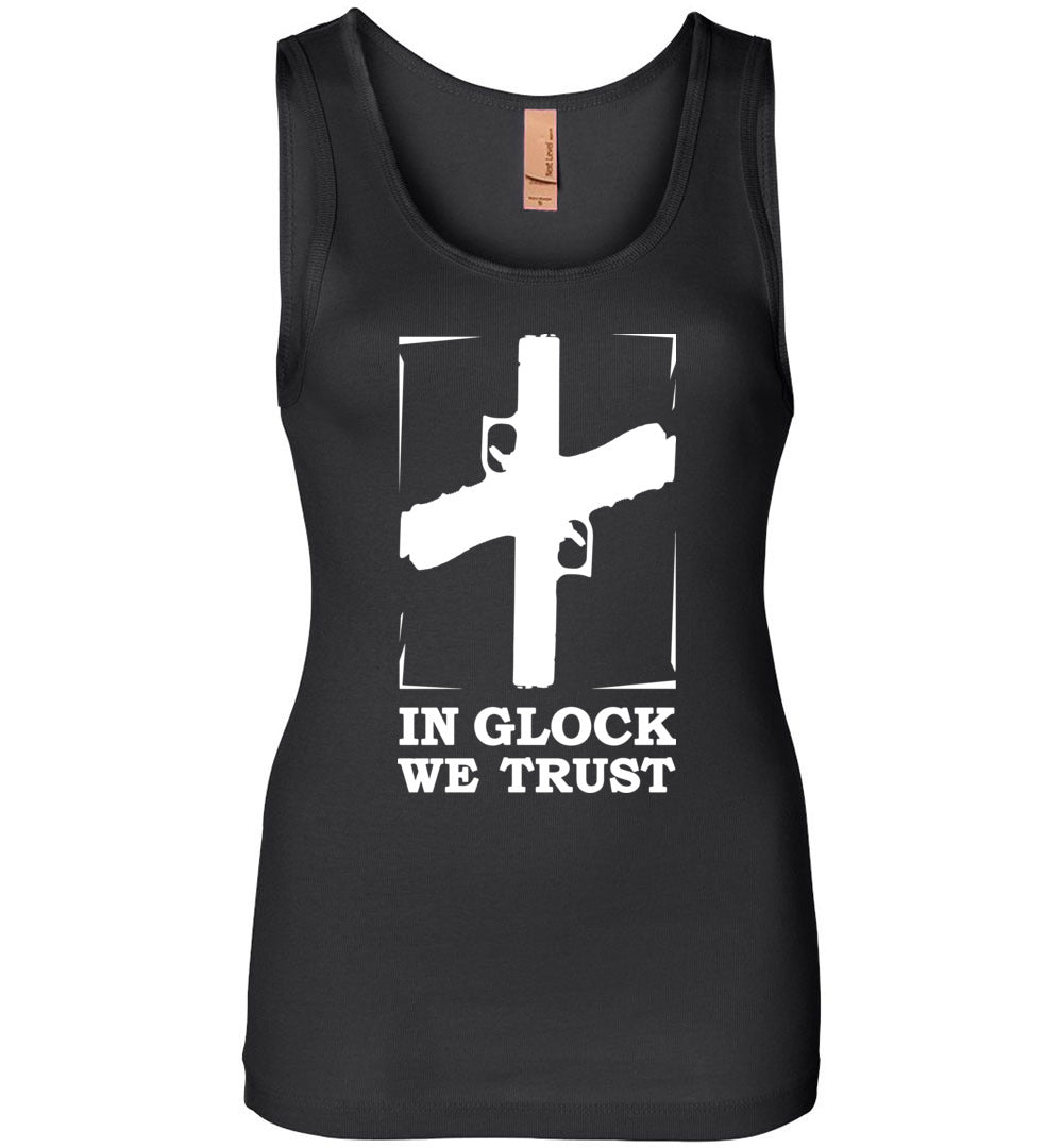 In Glock We Trust - Pro Gun Women's Tank Top - Black