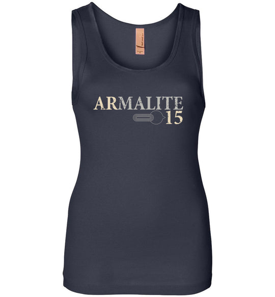 Armalite AR-15 Rifle Safety Selector Women's Tank Top - Navy