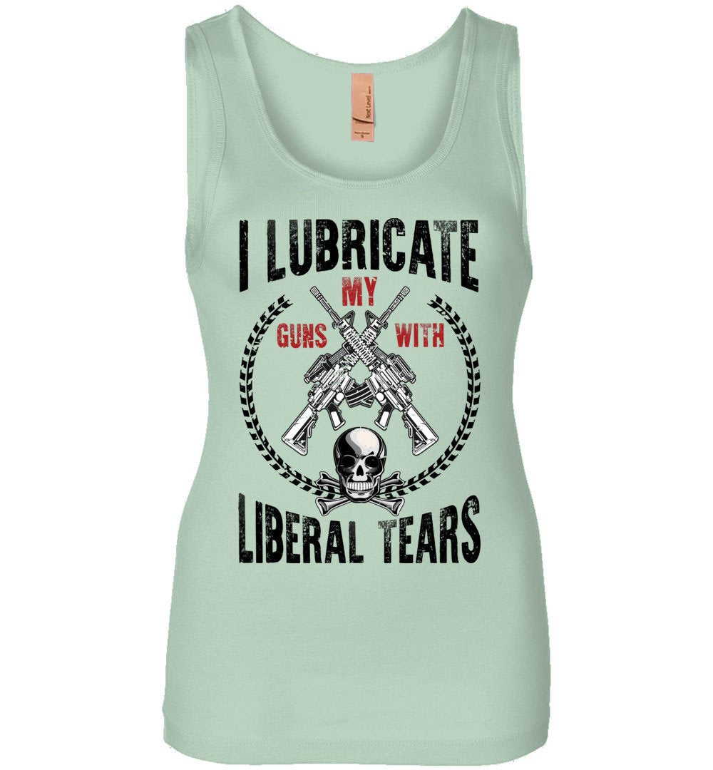 I Lubricate My Guns With Liberal Tears - Pro Gun Women's Apparel - Mint Tank Top