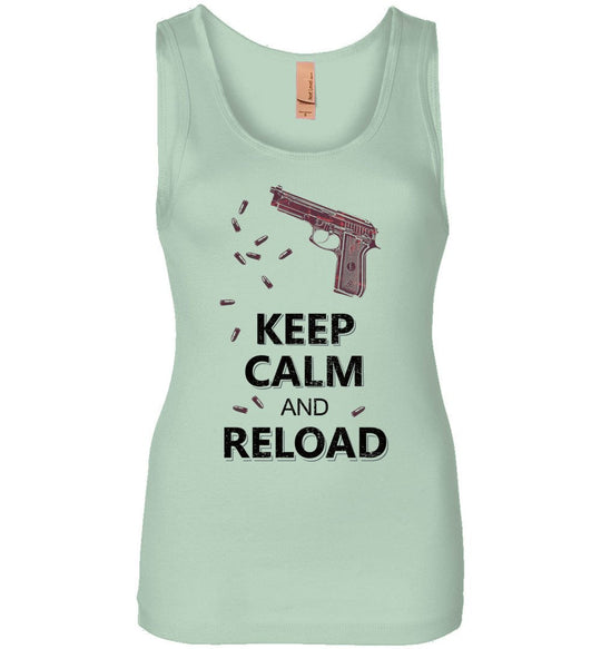 Keep Calm and Reload - Pro Gun Women's Tank Top - Mint