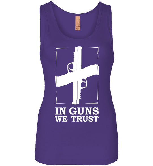 In Guns We Trust - Shooting Women's Tank Top - Purple