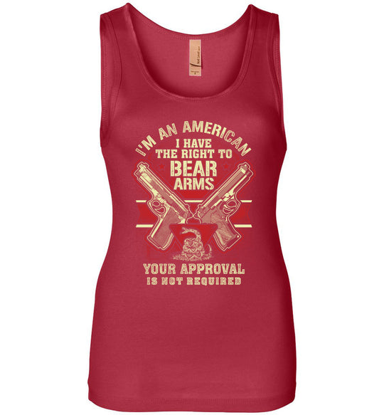 I'm an American, I Have The Right To Bear Arms - 2nd Amendment Women's Tank Top - Red