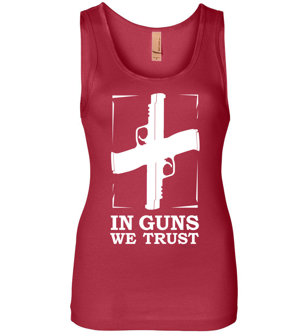 In Guns We Trust - Shooting Women's Tank Top - Red