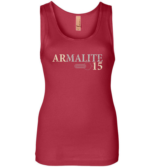 Armalite AR-15 Rifle Safety Selector Women's Tank Top - Red