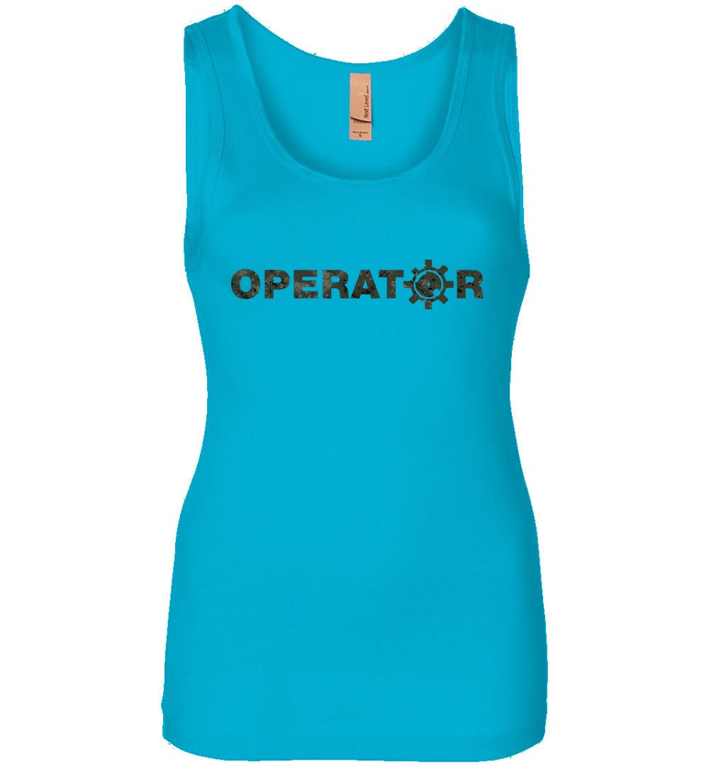 AR-15 Bolt Face Operator - Women's Pro Gun Tank Top - Turquoise