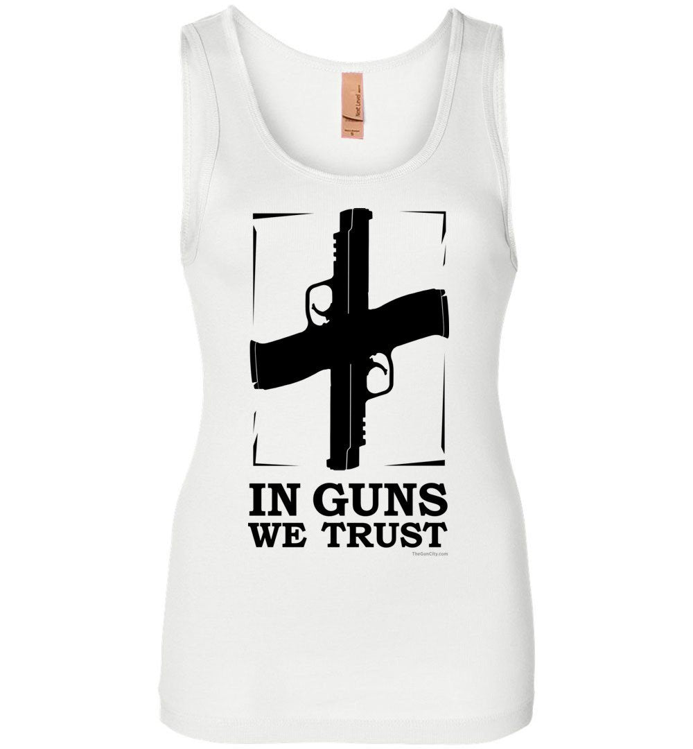In Guns We Trust - Shooting Women's Tank Top - White
