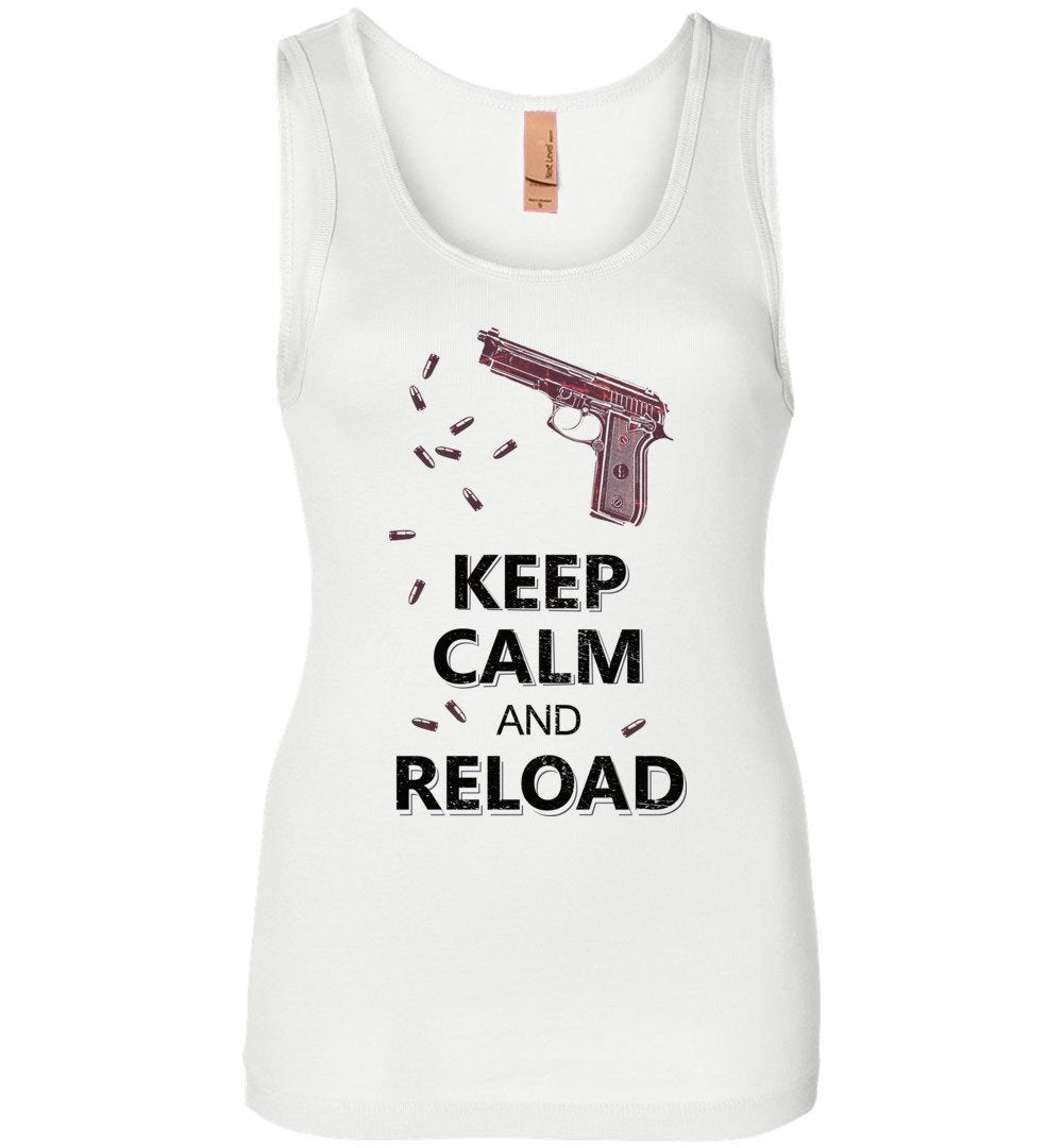 Keep Calm and Reload - Pro Gun Women's Tank Top - White
