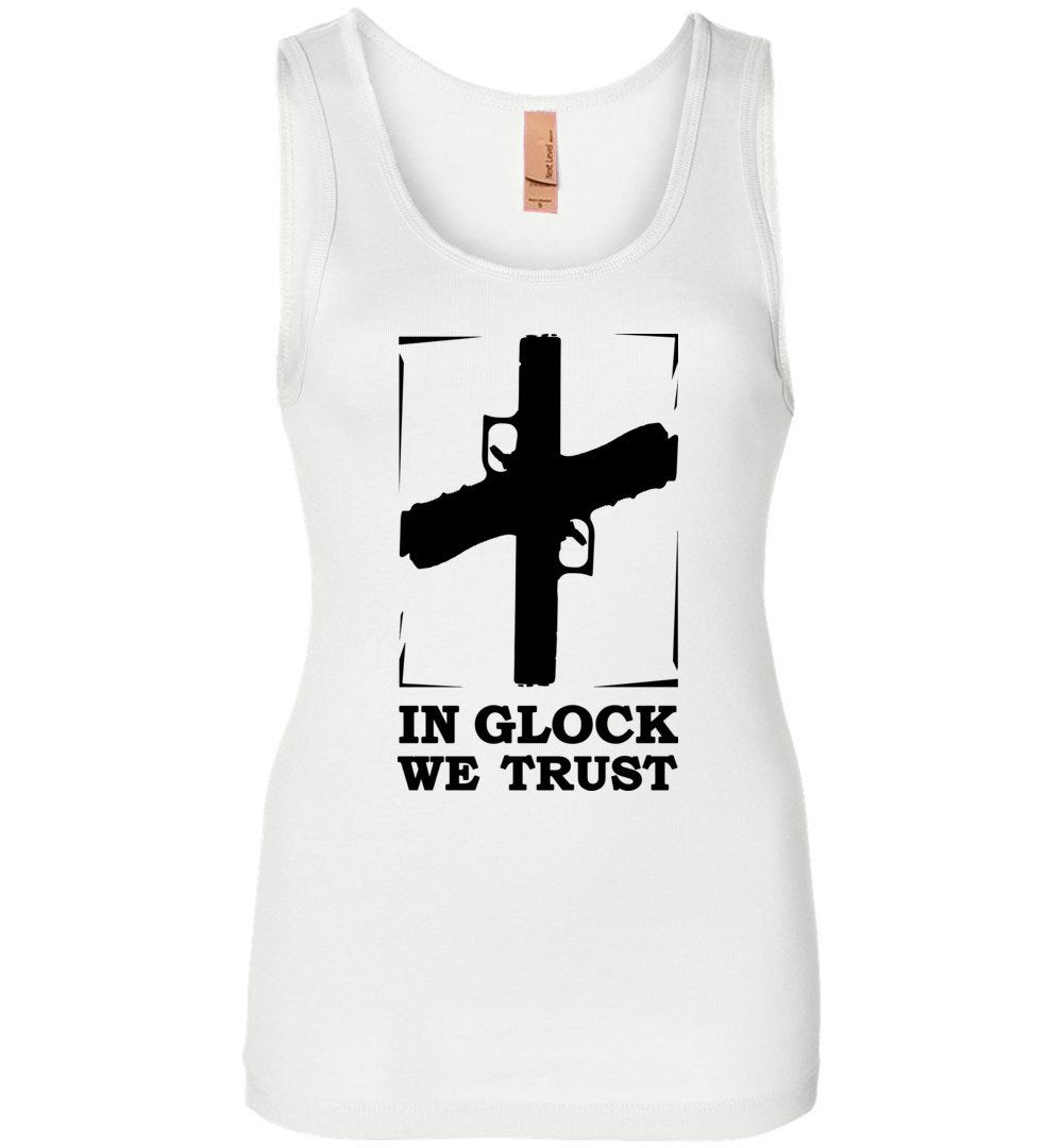 In Glock We Trust - Pro Gun Women's Tank Top - White