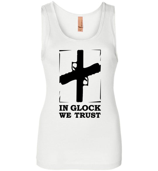 In Glock We Trust - Pro Gun Women's Tank Top - White
