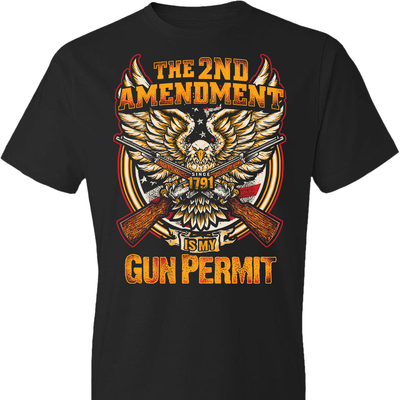 The 2nd Amendment is My Gun Permit - Men's T Shirts - Black